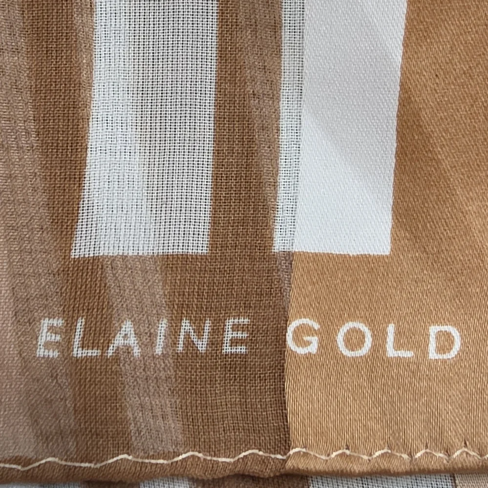 Elaine Gold For Collection XIIX Striped Oblong Scarf